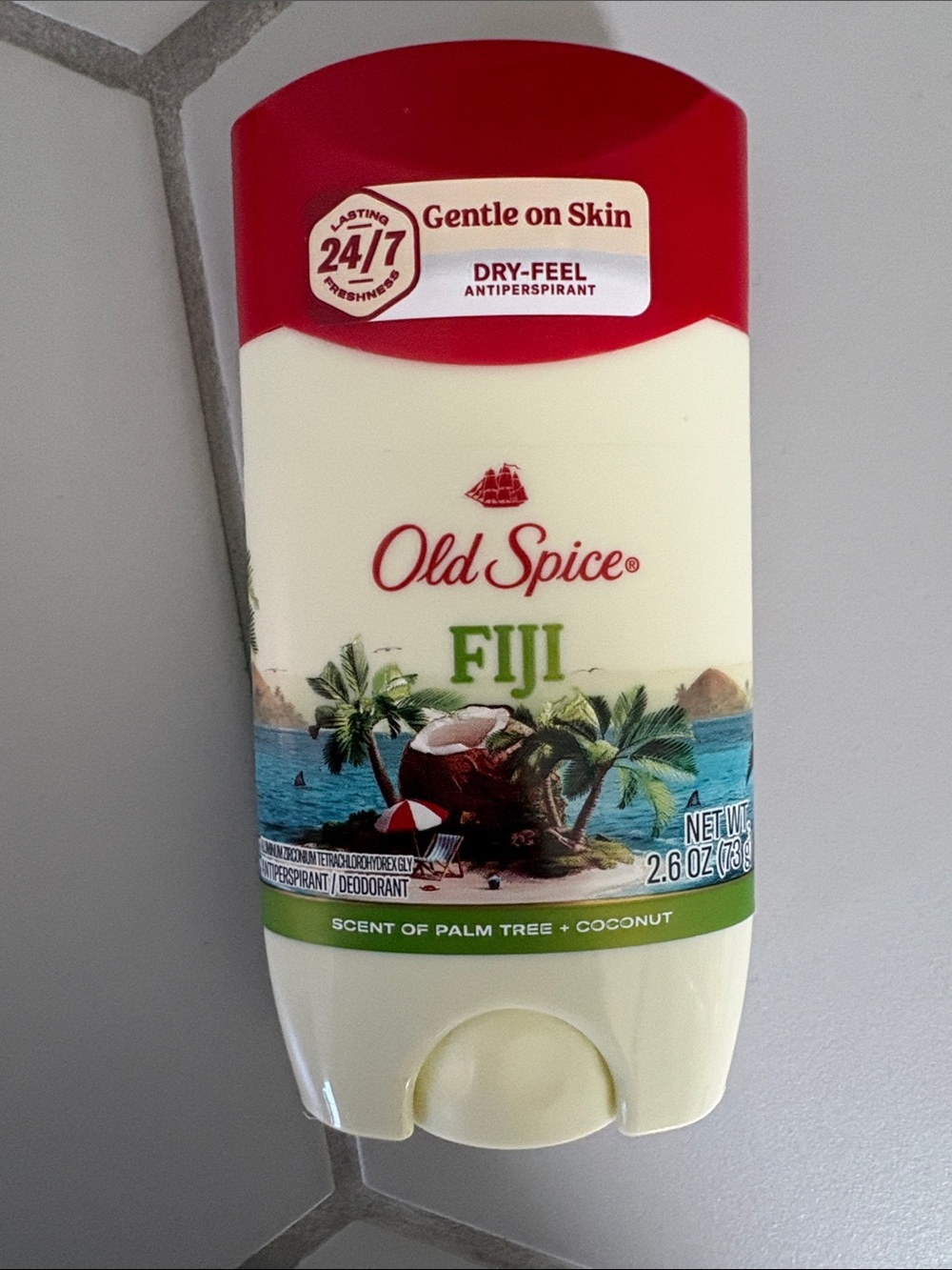 Fiji Scent Dry-Feel Antiperspirant Deodorant - Red & Cream
